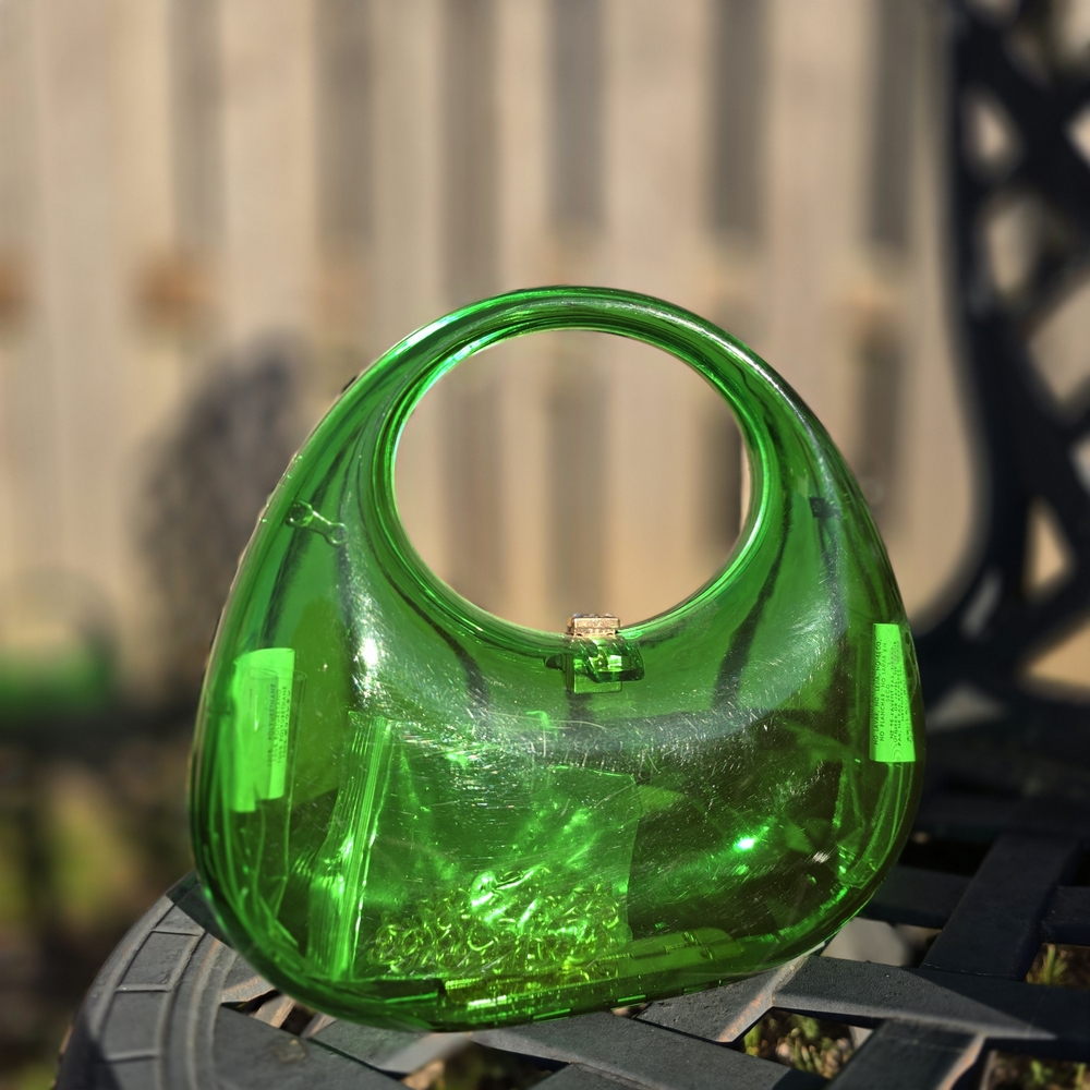 Green Transparent Handbag